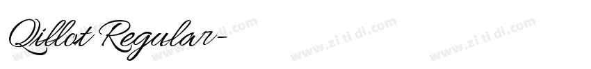 Qillot Regular字体转换 Qillot Regular字体转换